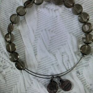 Alex and Ani Smoky Gray Beaded Bracelet